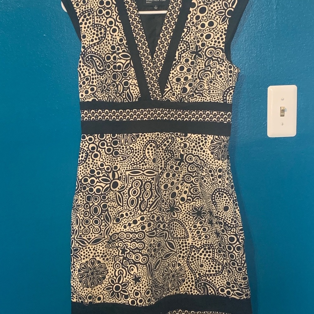Jones New York black and white sleeveless dress - Picture 5 of 5